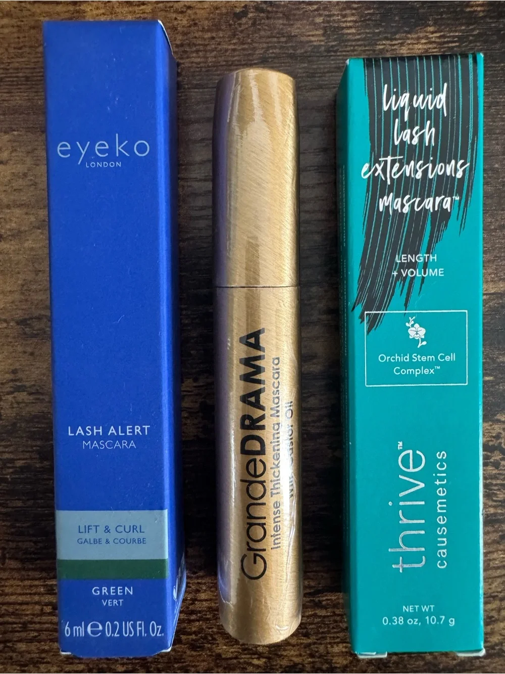 NEW Mascara Bundle of 3 - Thrive Causemetics, GrandeDrama and Eyeko Lash Alert
